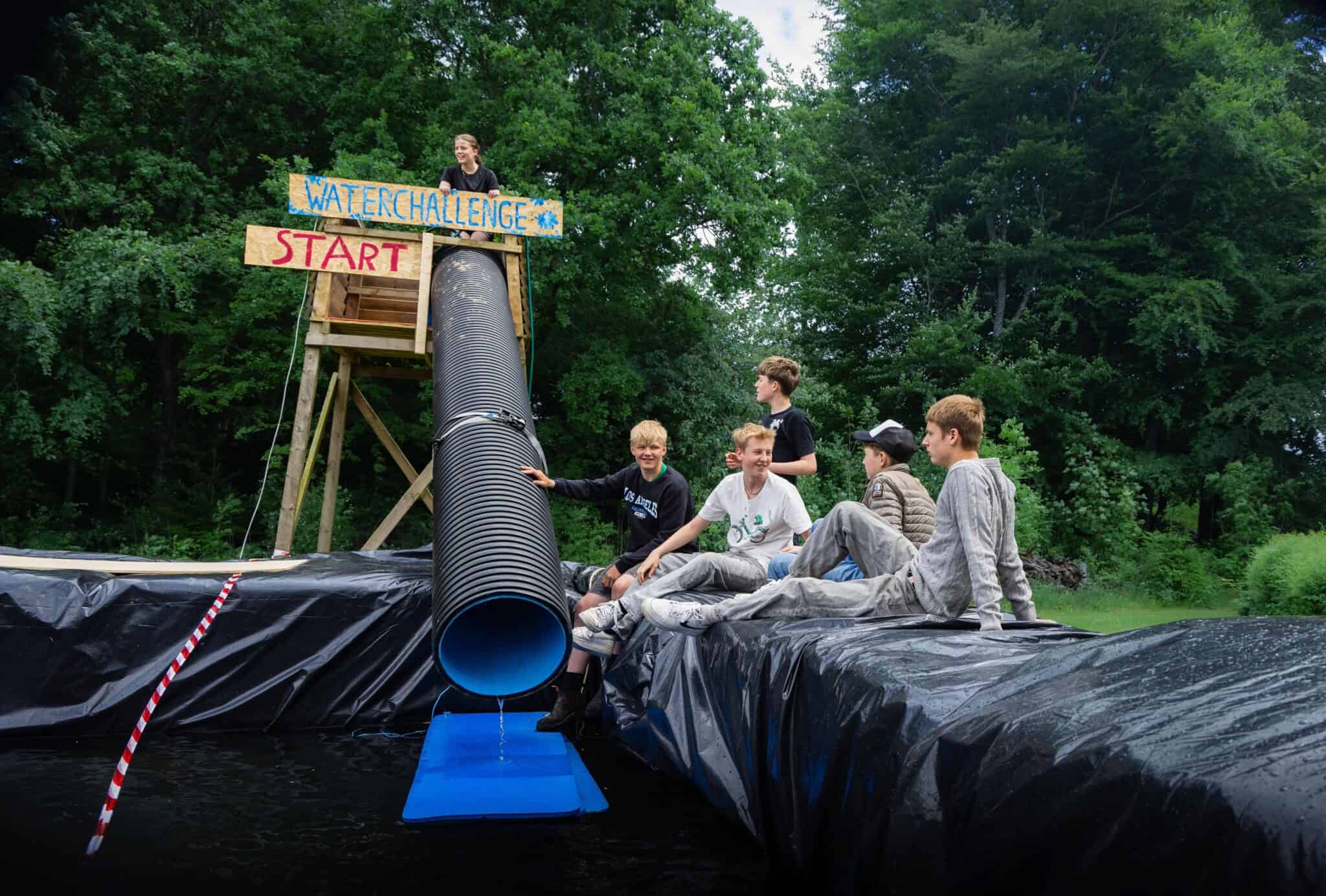 Vandrutsjebanen er der, hvor waterchallenge starter